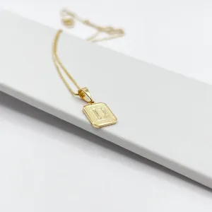 COLAR PINGENTE MINI 1X1 MEDALHA DE LETRA - D