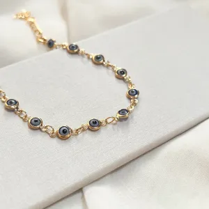 PULSEIRA MINI OLHO GREGO AZUL