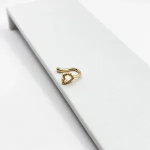 PIERCING FAKE CORAÇÃO CRAVEJADO E VAZADO