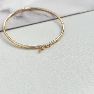 BRACELETE FINO COM TRAVA DE JOALHERIA
