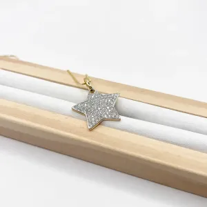 COLAR PINGENTE ESTRELA CRAVEJADA