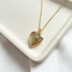 COLAR RELICÁRIO CORAÇÃO AMOR - VOCÊ ME FAZ TÃO FELIZ APENAS POR SER VOCÊ