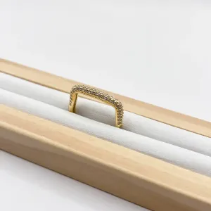 ANEL FRENTE RETA COM MICRO ZIRCONIAS