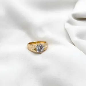 ANEL UNISSEX PEDRA CRISTAL
