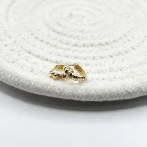 BRINCO ARGOLA TORCIDA COM 3 MICRO ZIRCONIAS