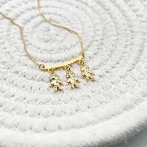 COLAR CANGA LISA 3 FILHOS - 3 MENINOS