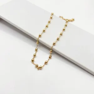 COLAR CHOKER BOLINHAS 40CM