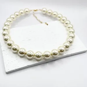 COLAR CHOKER RIGÍDA PÉROLAS 14MM