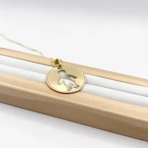 COLAR MEDALHA 2,5CM - MENINO VAZADO