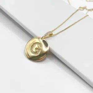 COLAR MEDALHA LETRA G 70CM