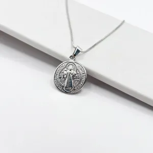 COLAR MEDALHA SÃO BENTO 1,5CM