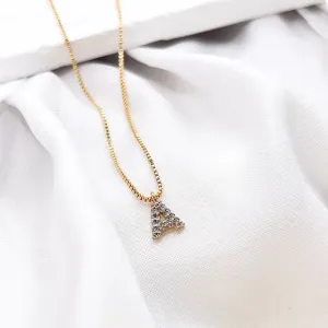 COLAR MINI LETRA CRAVEJADA - A