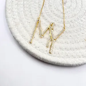 COLAR MONOGRAMA 2 LETRAS ZIRCONIA