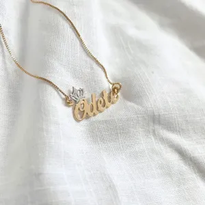 COLAR NOME COM DETALHES FONTE 06 - ODETE COM COROA