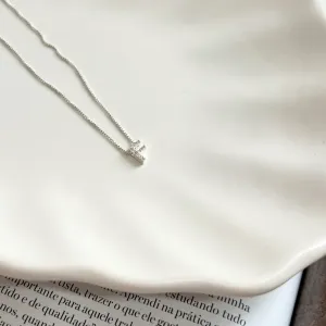 COLAR PRATA925 LETRA - F