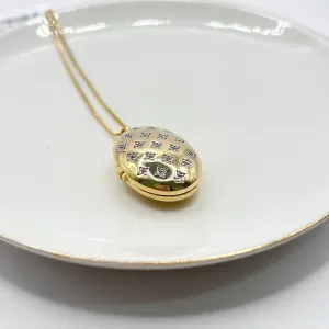 COLAR RELICÁRIO PONTOS DE ZIRCONIA