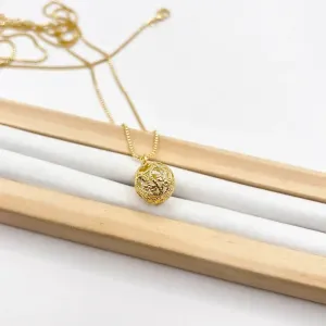 COLAR VENEZIANA 70CM COM ESFERA VAZADA E ZIRCONIAS DENTRO