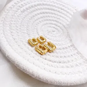 DUPLA ARGOLAS ARTICULADAS QUADRADAS COM FURINHOS