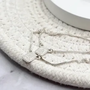 ESCAPULÁRIO ELO PORTUGUES MINI PRATA 925