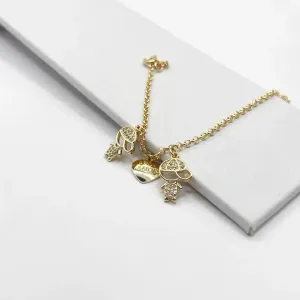 PULSEIRA 2 MENINOS E CORAÇÃO ESCRITO AMOR