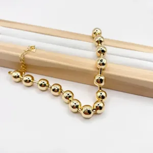 PULSEIRA BOLAS 8MM COM MINI CANUTILHO DE SEPARAÇÃO