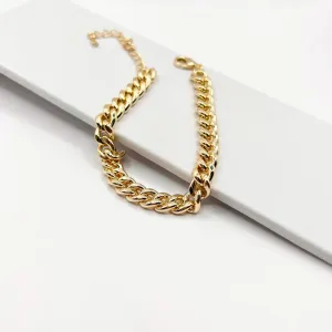 PULSEIRA ELO GRUMET FEMININA 7MM COM EXTENSOR