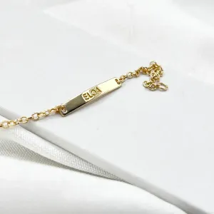 PULSEIRA INFANTIL COM NOME VAZADO BL0654 - ELOÁ