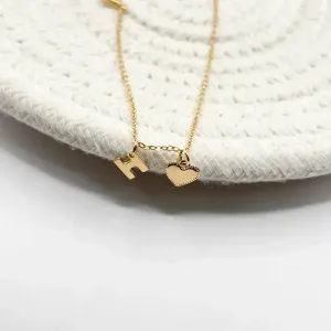 PULSEIRA LETRINHA COM CORAÇÃO CHAPA - H