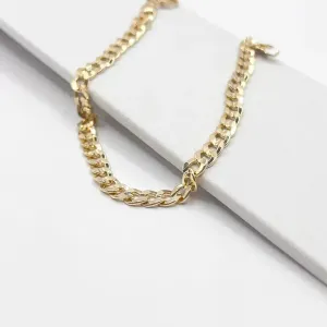 PULSEIRA MASCULINA GRUMET COM FRISO 5.5MM 22CM