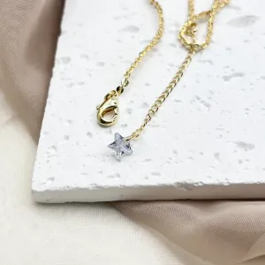 TORNOZELEIRA ELOS DE ENCAIXE COM PINGENTE DE ESTRELA
