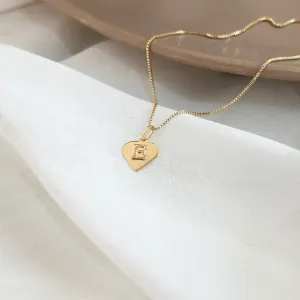 COLAR LETRA CORAÇÃO RÉPLICA OURO - E