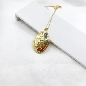 COLAR PINGENTE RELICÁRIO MAXI