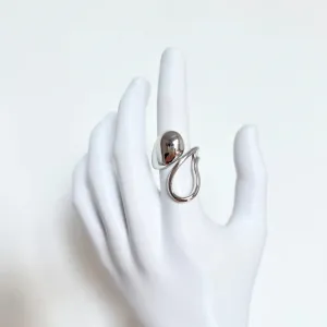 ANEL AJUSTÁVEL GOTA LISA E VAZADA