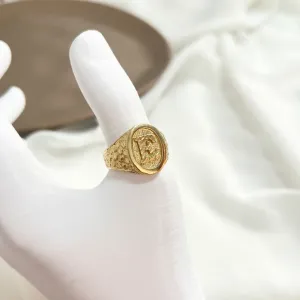 ANEL MASCULINO LETRA - E