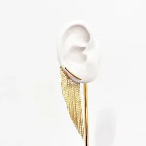 BRINCO EAR CUFF/EAR JACKET FRANJAS MÉDIO