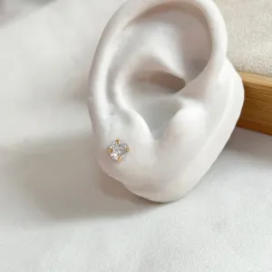 BRINCO PONTO DE LUZ ZIRCONIA 6MM