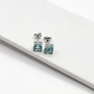 BRINCO QUADRADO PEDRA ACQUA