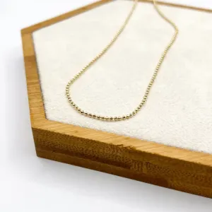 COLAR BOLINHAS DIAMANTADAS 60CM