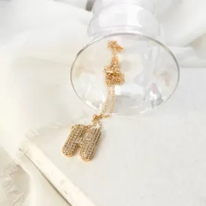 COLAR LETRA BUBBLE CRAVEJADA 2,5CM 50CM - H