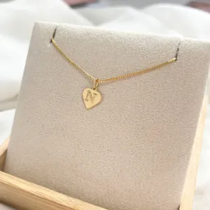 COLAR LETRA CORAÇÃO REPLICA OURO - N