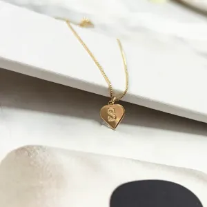 COLAR LETRA CORAÇÃO RÉPLICA OURO - S