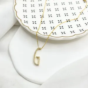 COLAR LETRA LONGA DE MICRO ZIRCONIAS