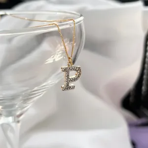 COLAR LETRA MICRO ZIRCONIA - P