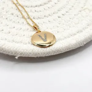 COLAR MEDALHA LETRA 70CM - V