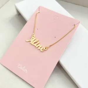 COLAR NOME  FONTE 14 - ALINE