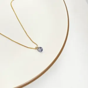 COLAR PEDRA GOTA LILÁS