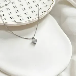 COLAR PINGENTE CORAÇÃO ZIRCONIA