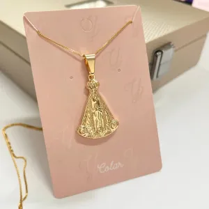 COLAR PINGENTE NOSSA SENHORA DE APARECIDA