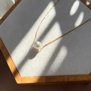 COLAR VENEZIANA COM 1 PÉROLA SHELL 10MM