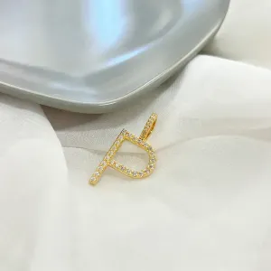 PINGENTE LETRA CRAVEJADA - P